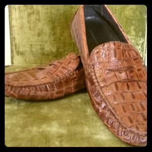 Donald J Pliner Croc Driving Mocs